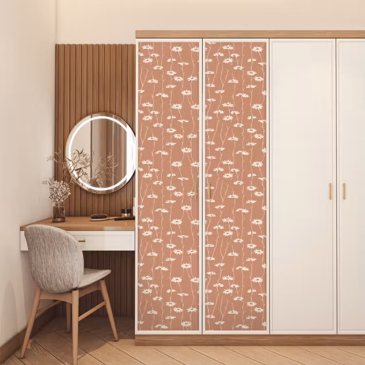 Madeliefjes - Subtiel - Terracotta deurposter klein 289 -sfeer3
