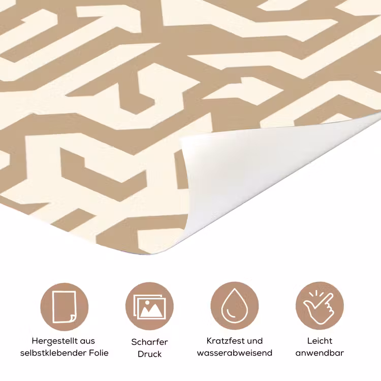 Modern - Abstract - Beige deurposter klein 289 -tcloseup_DE