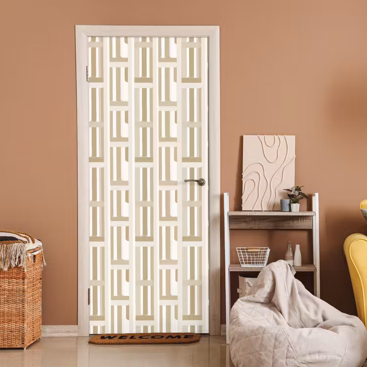Modern - Geometrisch - Beige deurposter klein 289 -sfeer1