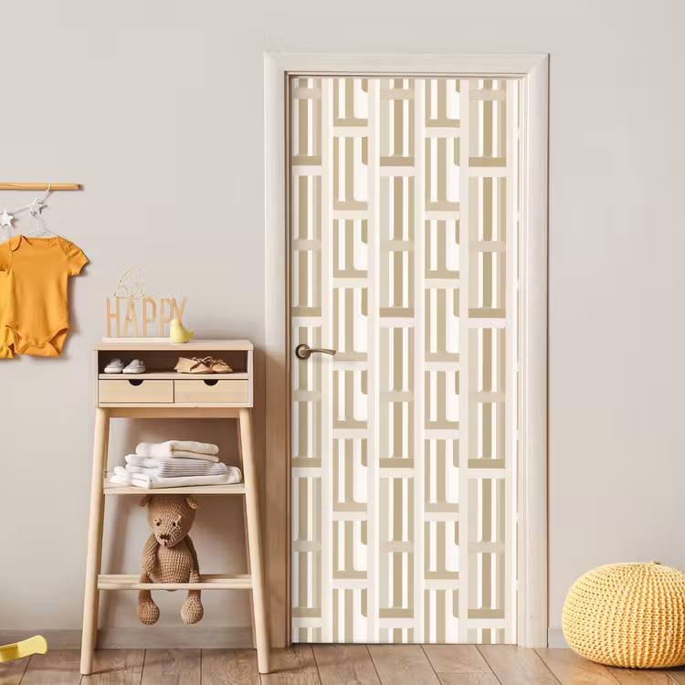 Modern - Geometrisch - Beige deurposter klein 289 -sfeer4