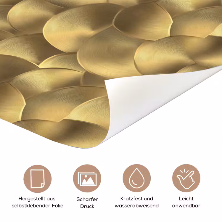 Modern - Cirkel - Goud deurposter klein 289 -tcloseup_DE