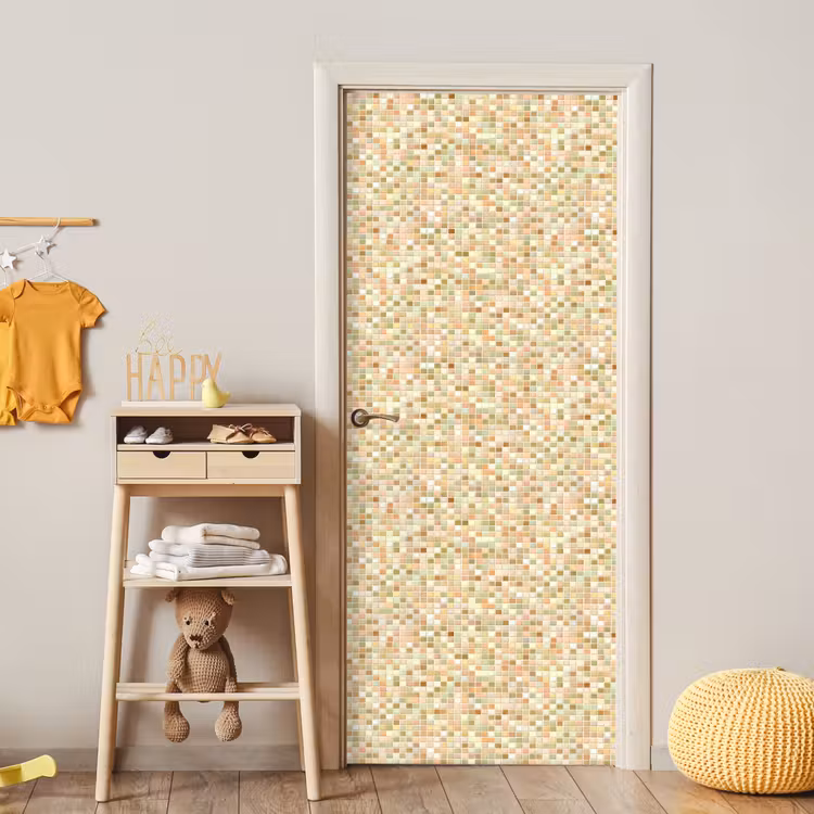 Mozaïek - Patroon - Terracotta deurposter klein 289 -sfeer4