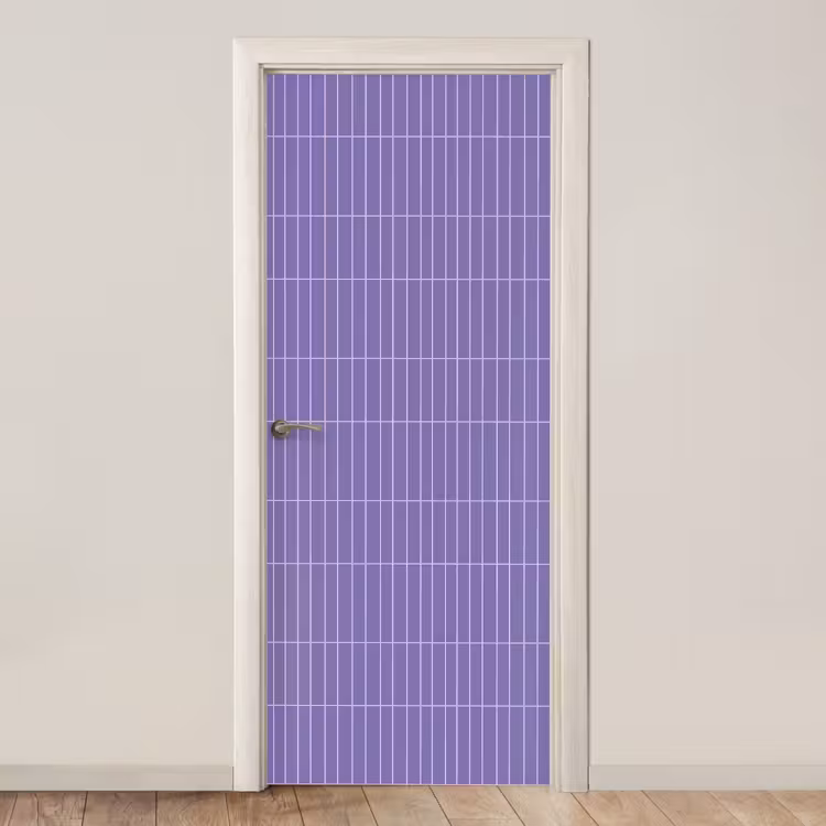 Patroon - Tegel - Lila deurposter klein 289 -3d_beige