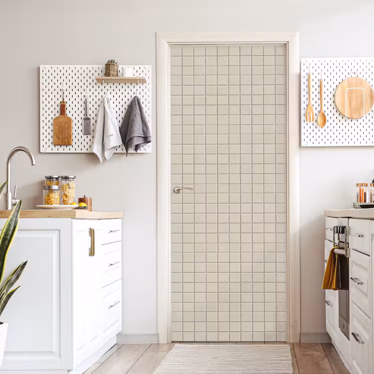 Patroon - Tegels - Taupe deurposter klein 289 -sfeer5