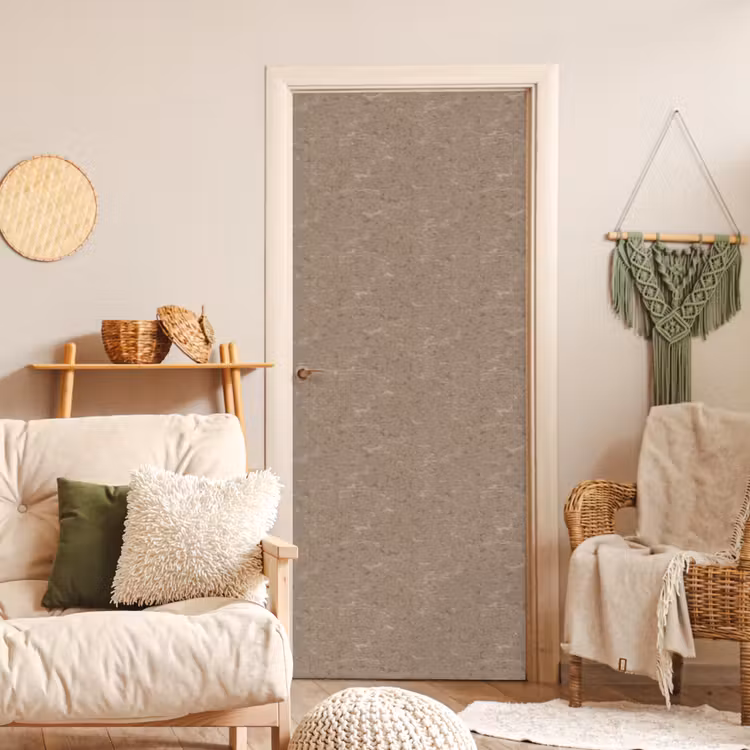 Patroon - Kalksteen - Beige deurposter klein 289 -sfeer2