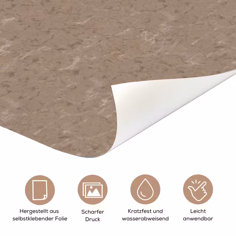 Patroon - Kalksteen - Beige deurposter klein 289 -tcloseup_DE