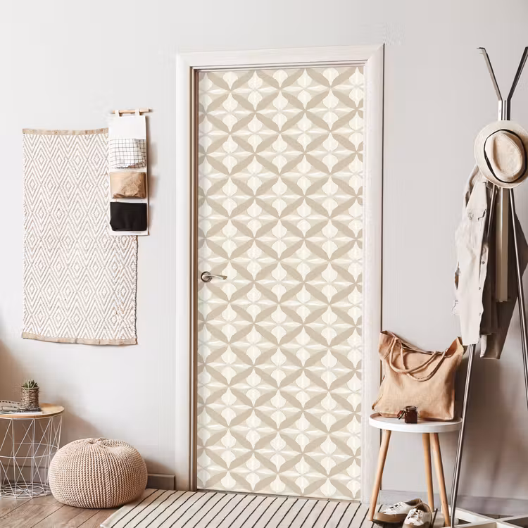Patroon - Klassiek - Beige deurposter klein 289 -sfeer6