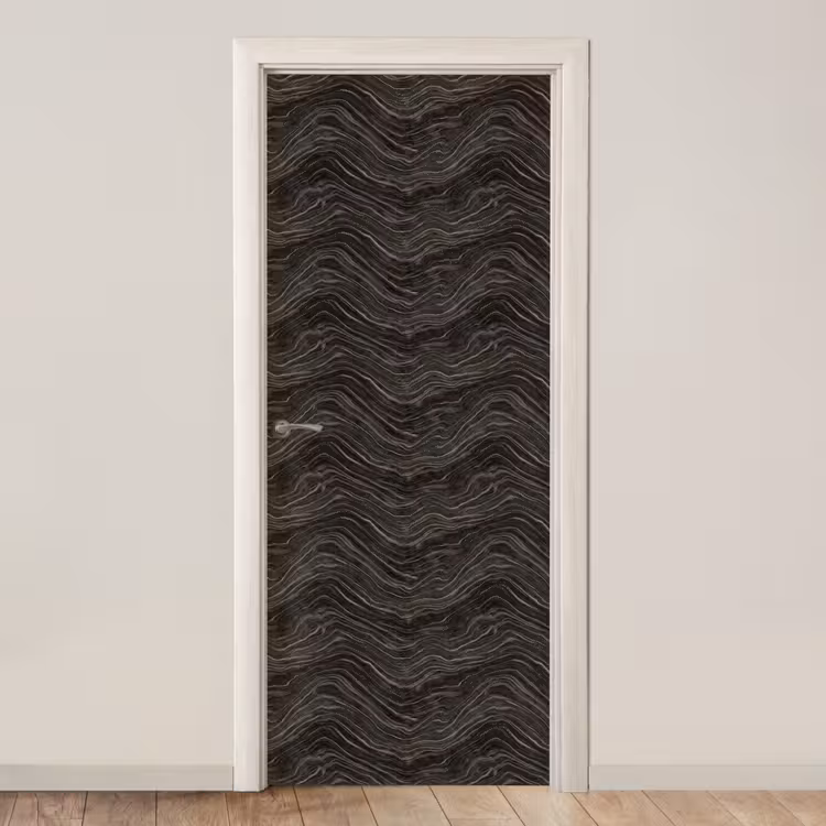 Patroon - Contrast - Antraciet deurposter klein 289 -3d_beige