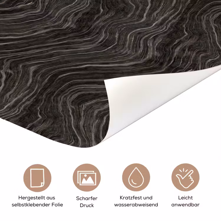 Patroon - Contrast - Antraciet deurposter klein 289 -tcloseup_DE