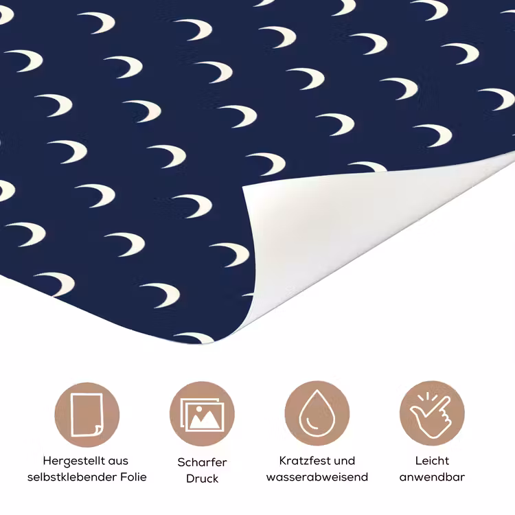 Patroon - Manen - Blauw deurposter klein 289 -tcloseup_DE