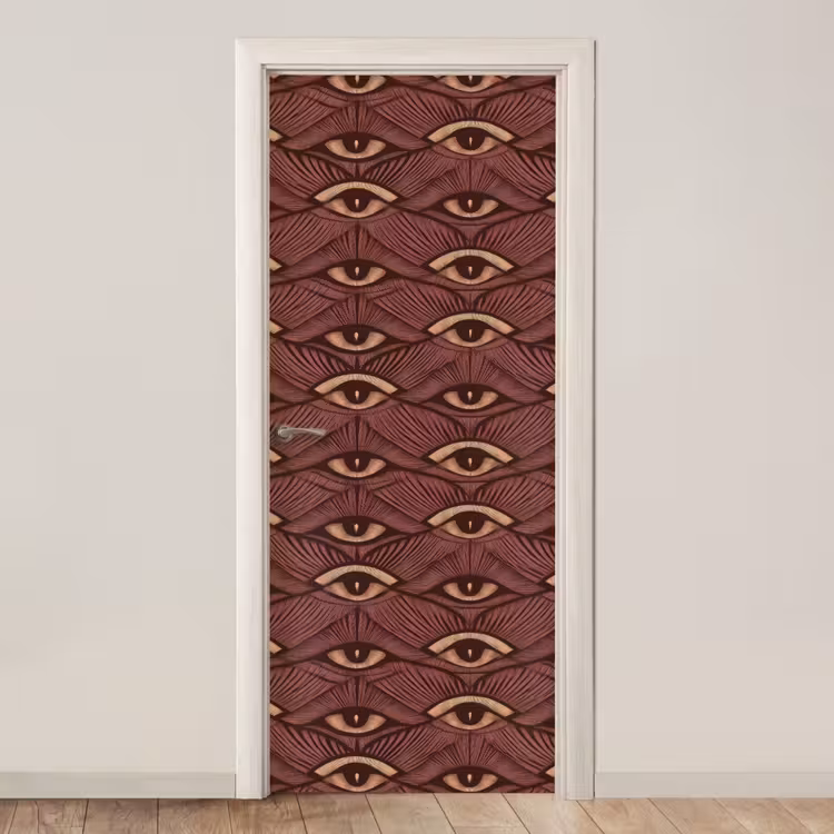 Mystiek - Ogen - Bruin deurposter klein 289 -3d_beige