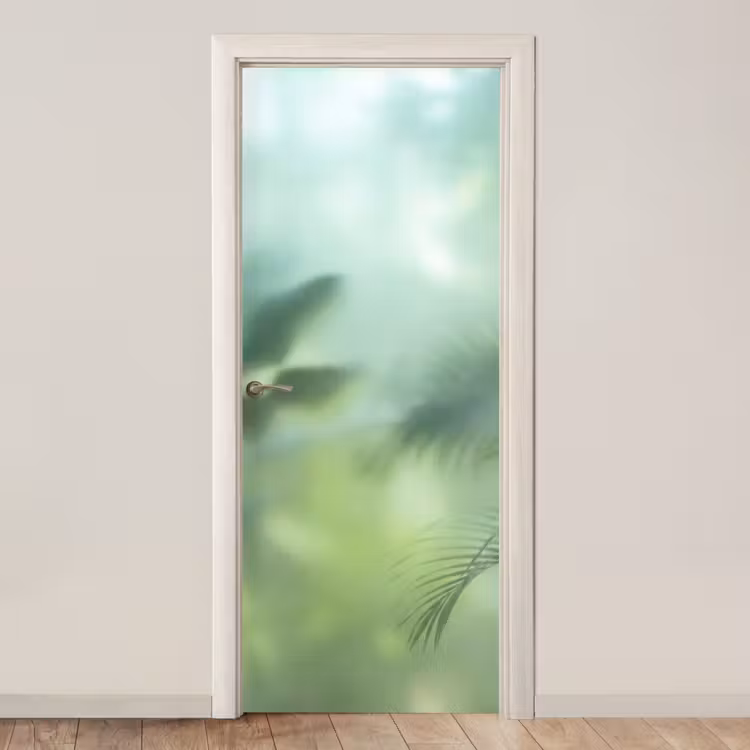Natuur - Vervaagd - Groen - Abstract - Modern deurposter klein -3d_beige