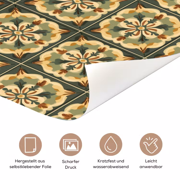 Ornament - Patroon - Groen deurposter klein 289 -tcloseup_DE