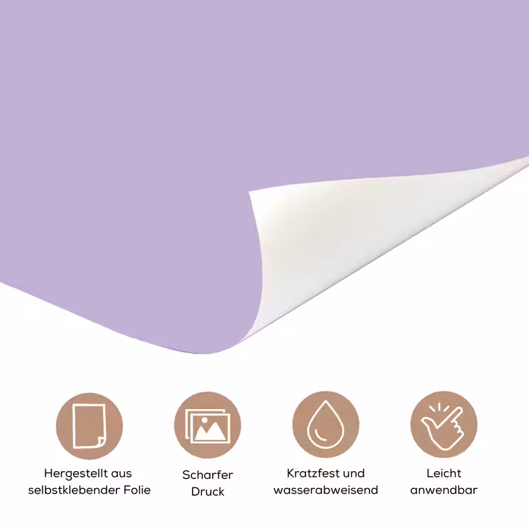Pastel - Lilac - Paars deurposter klein 289 -tcloseup_DE