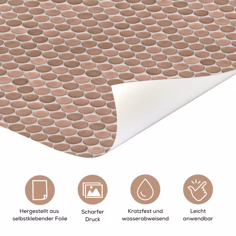 Penny - Mozaïek - Oudroze - Terracotta deurposter klein 289 -tcloseup_DE