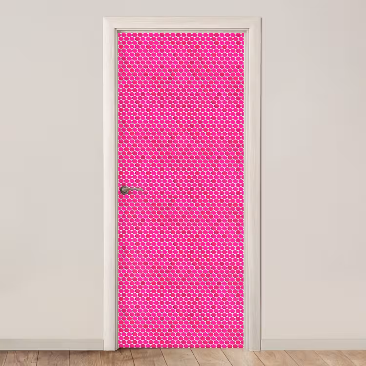 Penny - Mozaïek - Felroze deurposter klein 289 -3d_beige