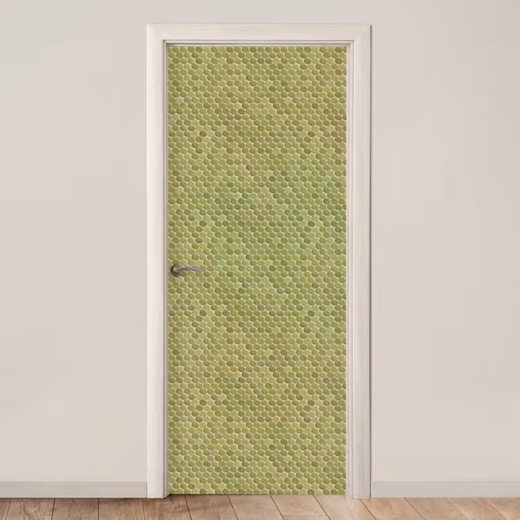 Penny - Mozaïek - Olijfgroen deurposter klein 289 -3d_beige