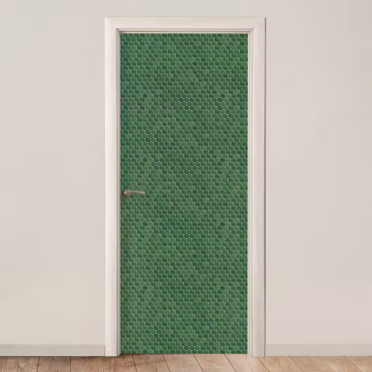 Penny - Mozaïek - Bosgroen - Green deurposter klein 289 -3d_beige
