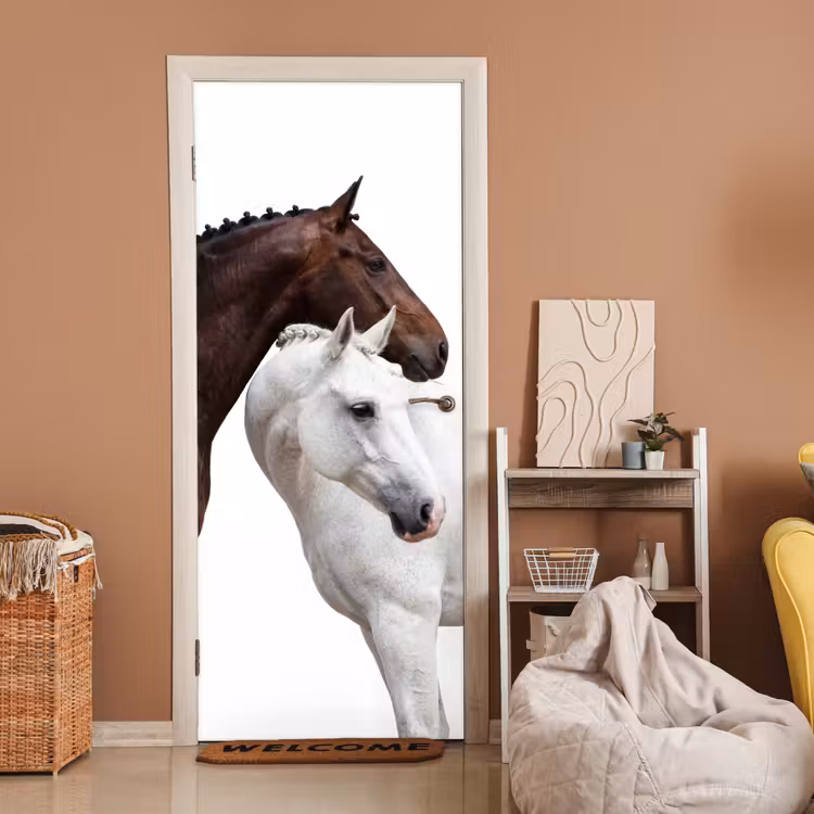 Paard - Modern - Balans deurposter klein -sfeer1