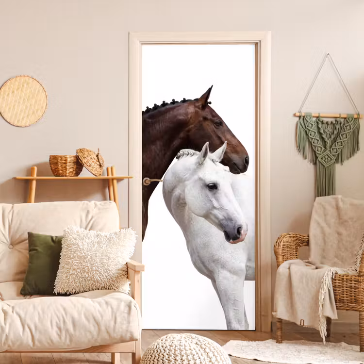 Paard - Modern - Balans deurposter klein -sfeer2