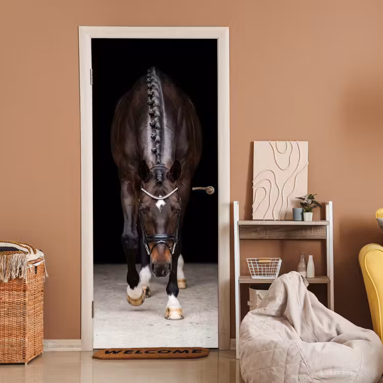Paard - Modern - Portret deurposter klein -sfeer1