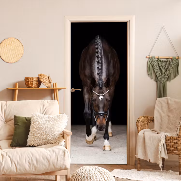 Paard - Modern - Portret deurposter klein -sfeer2