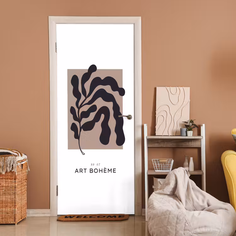 Planten - Abstract - Boho deurposter klein -sfeer1