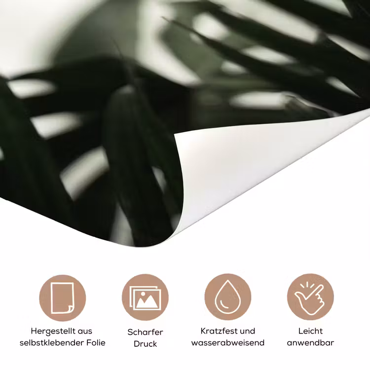 Planten - Bladeren - Natuur - Minimalistisch - Groen deurposter klein -tcloseup_DE