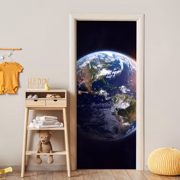 Türtapete - Planet – Weltraum – Kosmos - Planeet - Ruimte - Kosmos deurposter klein