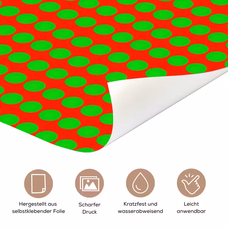 Stippen - Patroon - Groen deurposter klein 289 -tcloseup_DE