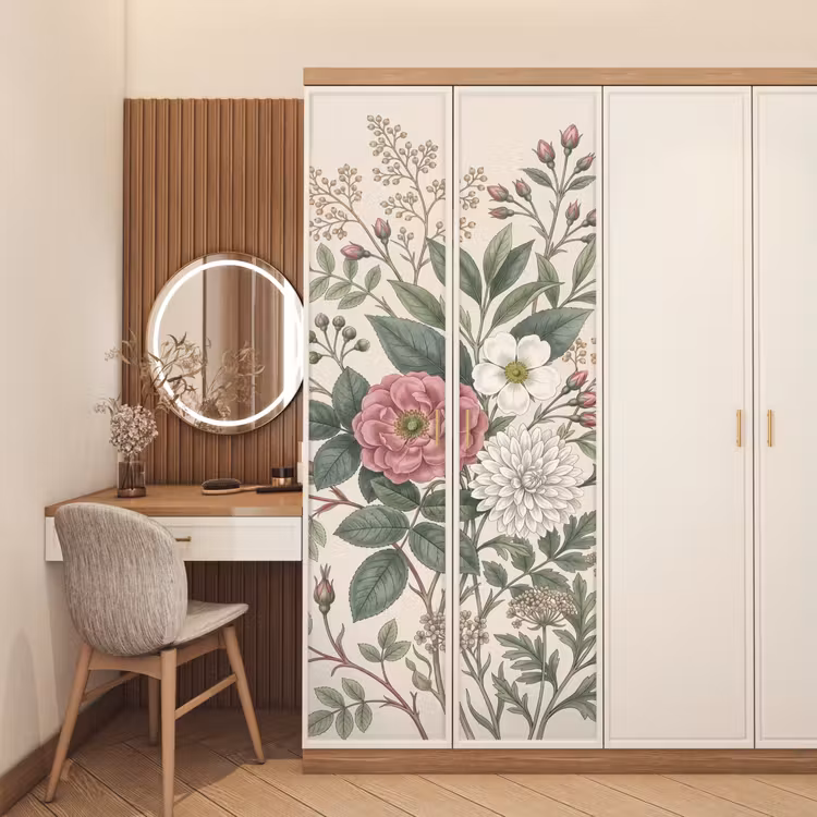 Romantisch - Design - Kleurrijk deurposter klein -sfeer3