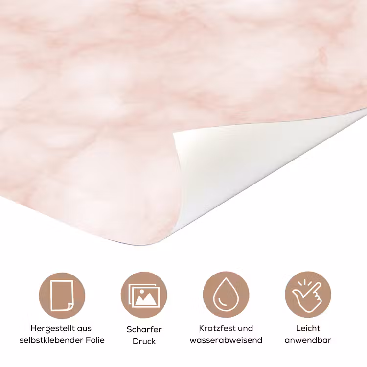 Roze - Marmer - Crème deurposter klein 289 -tcloseup_DE