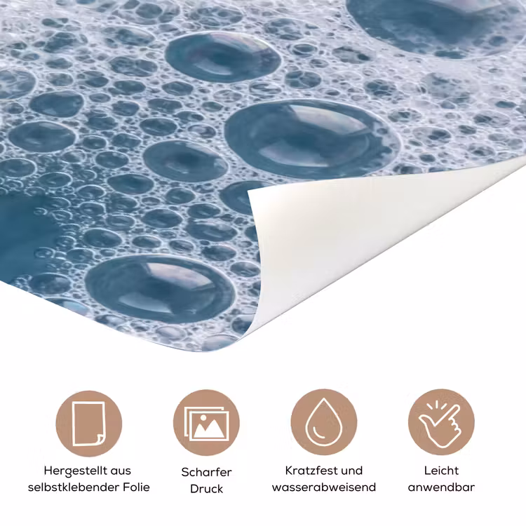Schuim - Water - Textuur deurposter klein -tcloseup_DE