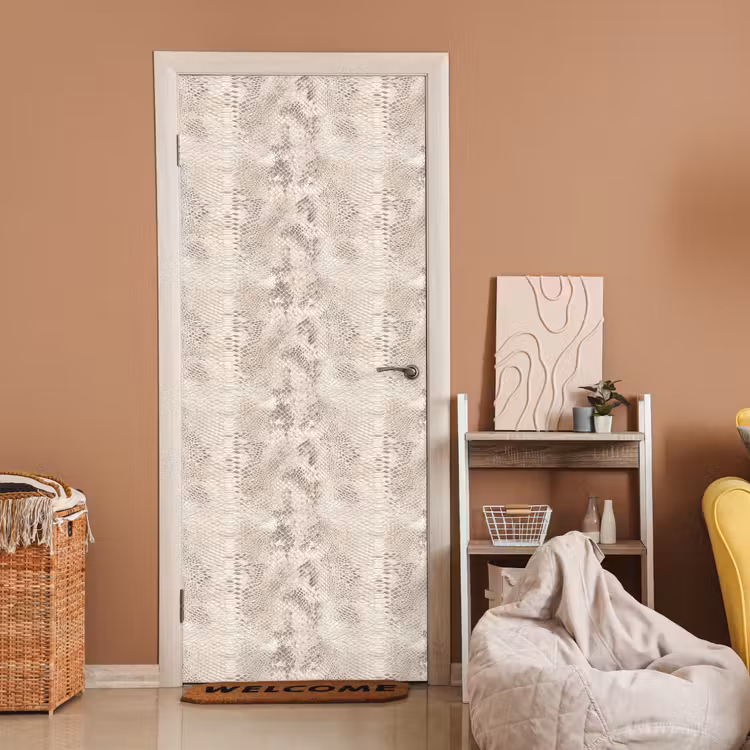 Slang - Patroon - Beige deurposter klein 289 -sfeer1