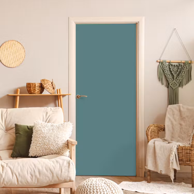 Serene - Teal - Blauw deurposter klein 289 -sfeer2