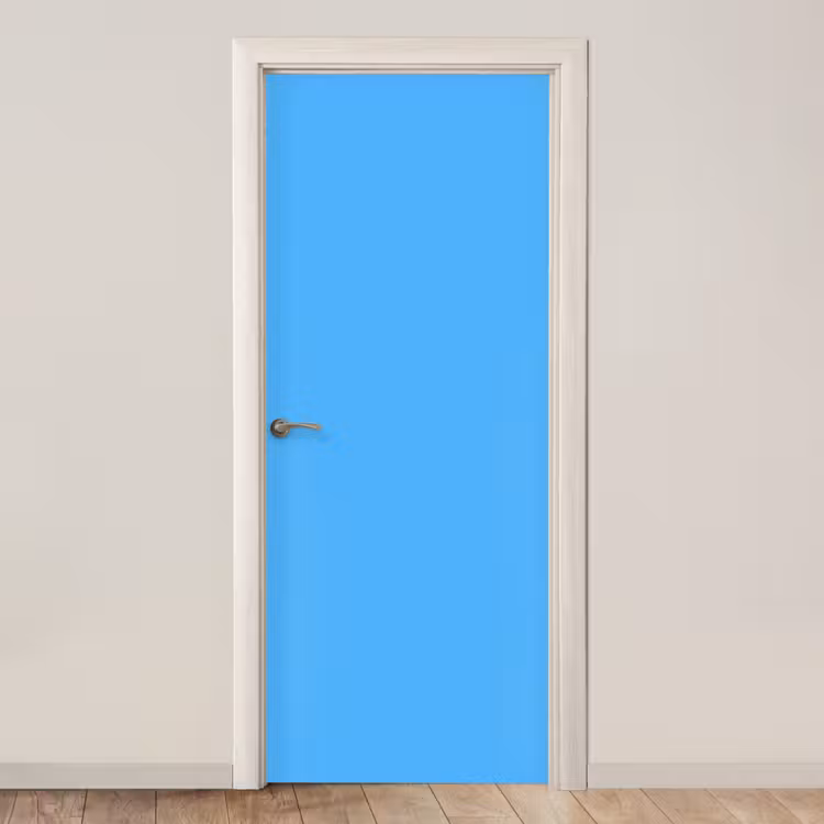 Sky - Blue - Blauw deurposter klein 289 -3d_beige