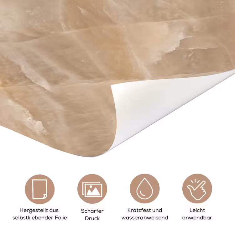 Steen - Ader - Natuur - Modern - Beige deurposter klein -tcloseup_DE