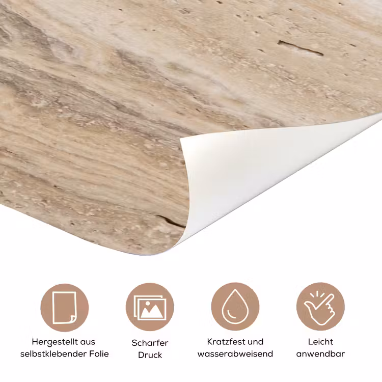 Steen - Patroon - Textuur - Natuurlijk - Beige deurposter klein -tcloseup_DE