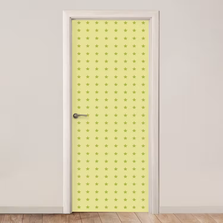 Sterren - Patroon - Groen deurposter klein 289 -3d_beige