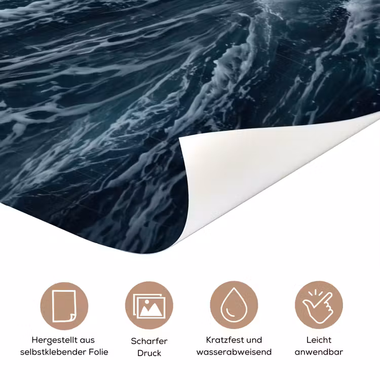 Storm - Badeend - Golven deurposter klein -tcloseup_DE