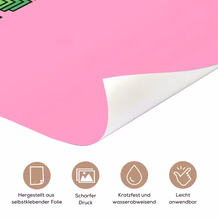 Tekst - Bold - Roze deurposter klein -tcloseup_DE