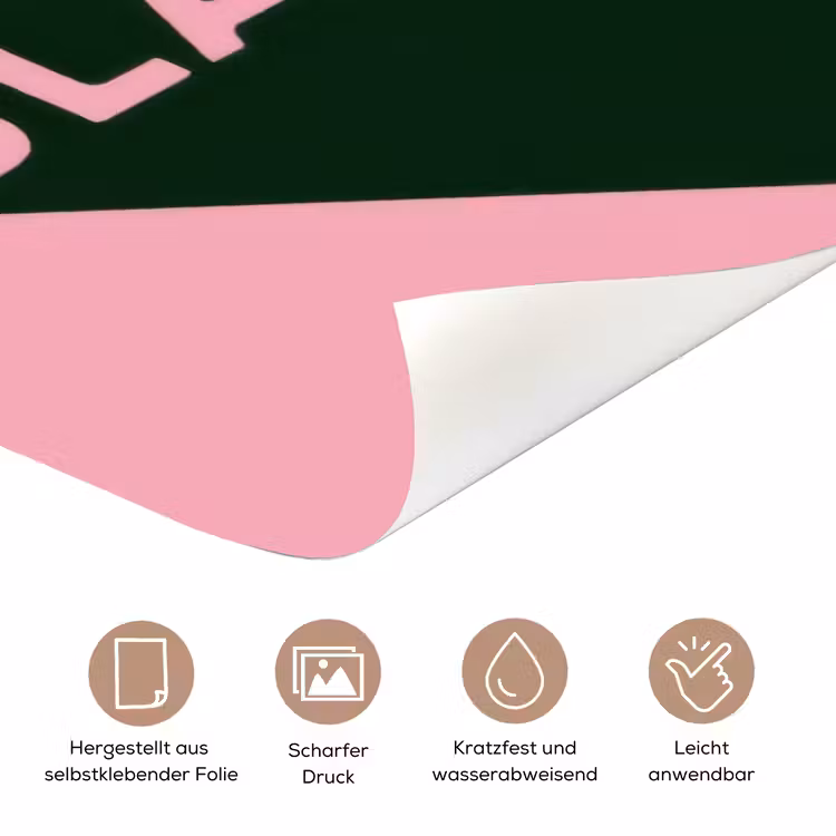 Tekst - Grafisch - Groen - Schaduw deurposter klein -tcloseup_DE
