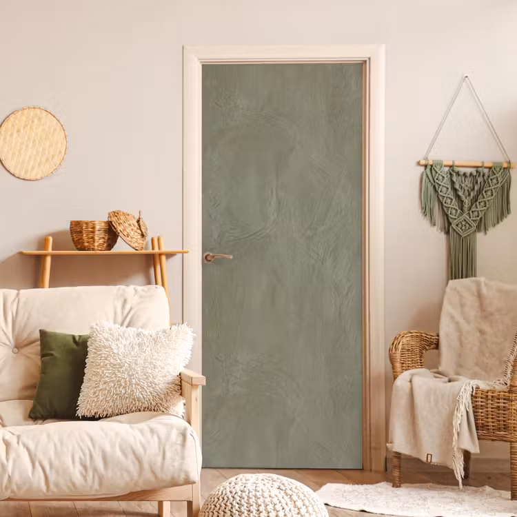 Textuur - Betonlook - Achtergrond - Modern - Groen deurposter klein -sfeer2