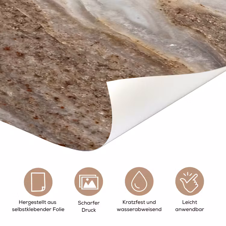 Textuur - Steen - Abstract - Beige deurposter klein -tcloseup_DE