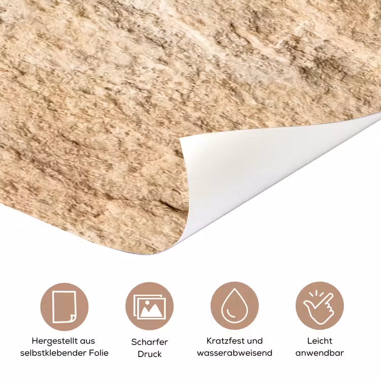 Textuur - Steen - Natuur - Beige deurposter klein -tcloseup_DE