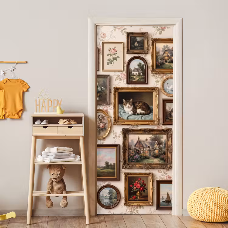 Dier - Kat - Portret - Klassiek deurposter klein -sfeer4
