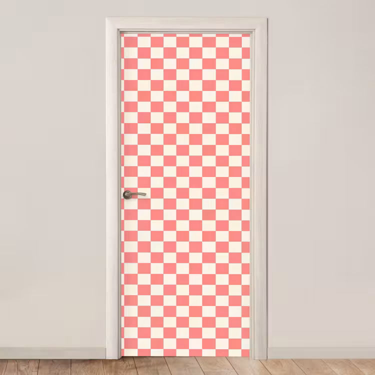Traditioneel - Patroon - Roze deurposter klein 289 -3d_beige