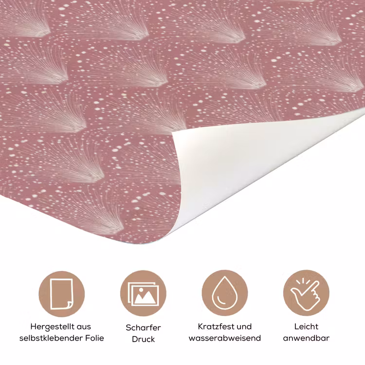 Trendy - Patroon - Roze deurposter klein 289 -tcloseup_DE