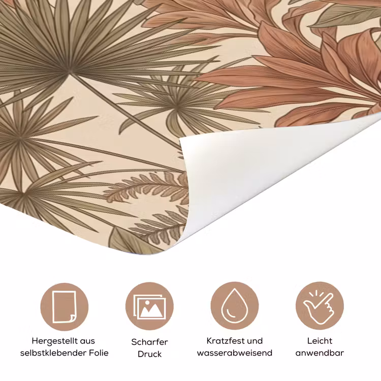 Tropisch - Vogels - Beige deurposter klein -tcloseup_DE