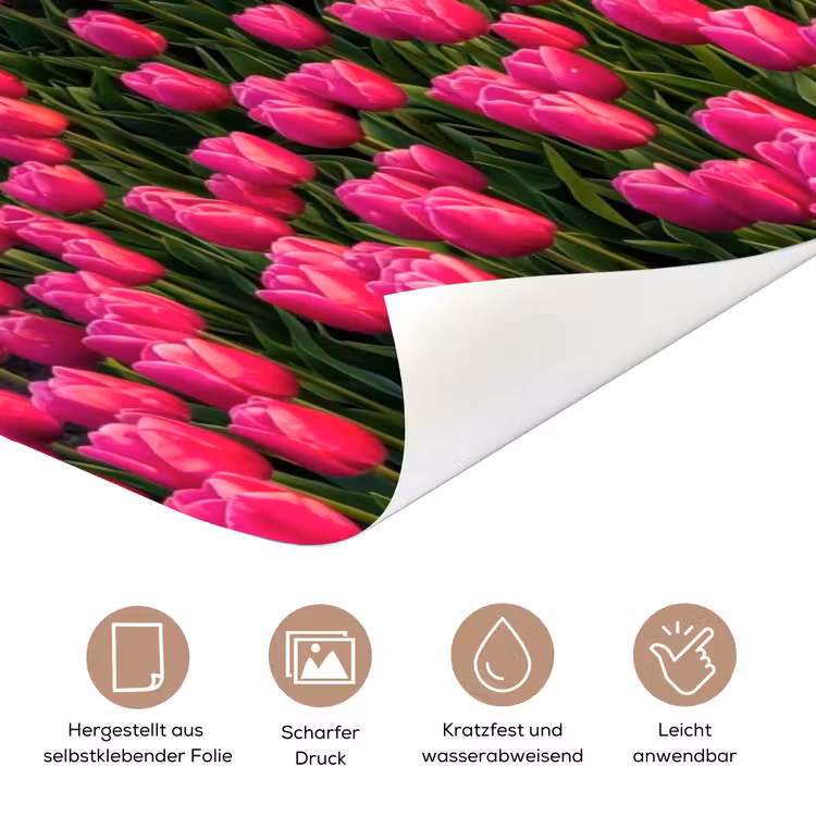 Tulpen - Holland - Molen - Kleurrijk deurposter klein -tcloseup_DE